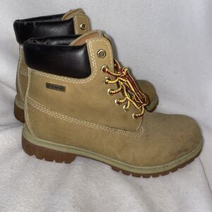 Dexter Work Boots Tan Waterproof Skid Resistant Men’s Size 7.5 Outdoor Hiking